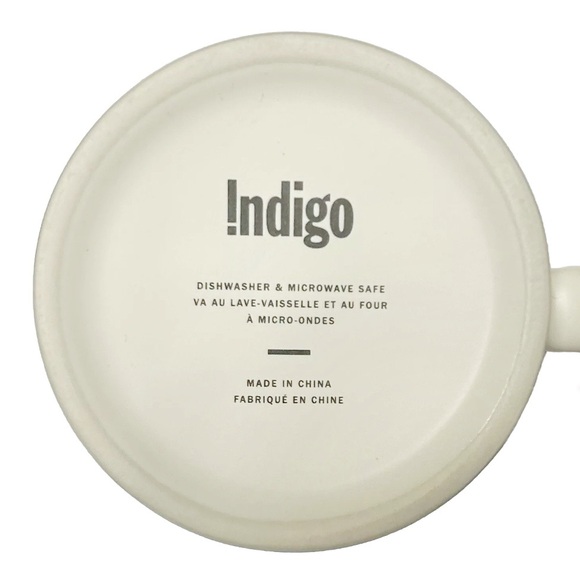 Indigo Monogram Initial A Letter Ceramic Mug White Creme Purple Coffee Tea Lilac - Picture 4 of 9